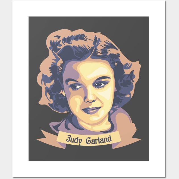 Judy Garland Portrait Wall Art by Slightly Unhinged